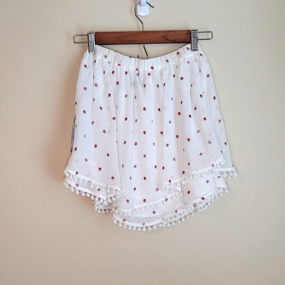 Majorelle Brea White Floral Pom Pom Mini Skirt Size XS - Picture 6 of 10